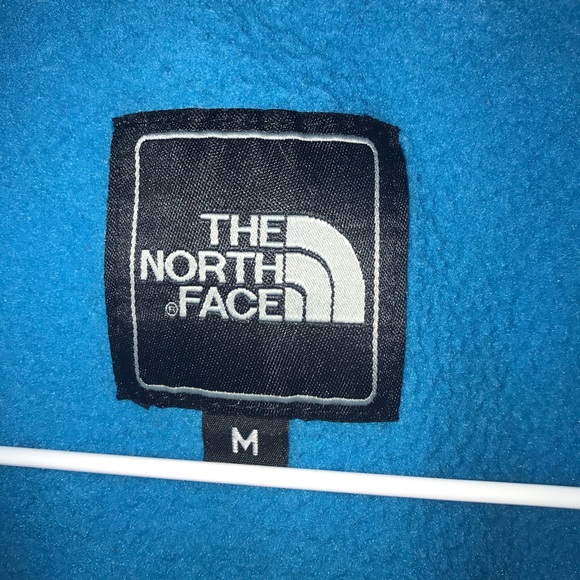 North face fleece zip up blue jacket medium - Picture 3 of 3